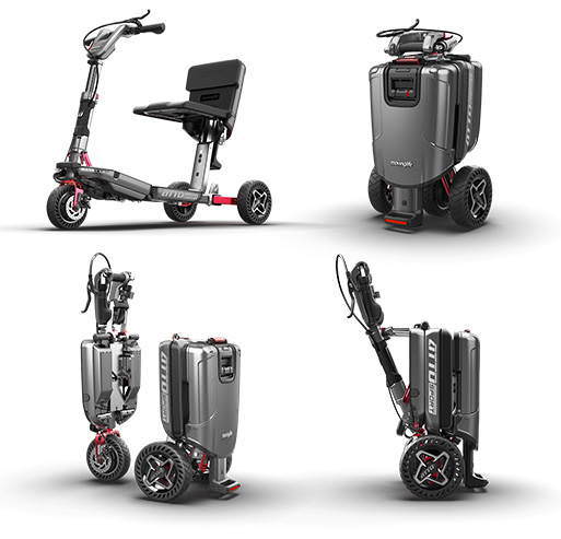 ATTO電動代步車SPORT升級版擁有折疊扣合和分離的多元化行動模式